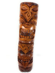 Love & Strength Thick Tiki Totem 48 in X 13 in - Deep Carving - Hawaii Museum | #yuy3807120