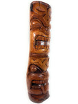 Love & Strength Thick Tiki Totem 48 in X 13 in - Deep Carving - Hawaii Museum | #yuy3807120