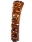 Love & Strength Thick Tiki Totem 48 in X 13 in - Deep Carving - Hawaii Museum | #yuy3807120
