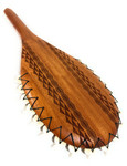 Authentic Hawaiian Koa Lei O Mano 19 inch  Custom Etching with Diamond Tip | #koa15951