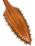 Hawaiian Koa Lei O Mano 21 inch  Fossilized Shark Teeth with Diamond Tip | #koa15952
