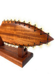Koa Lei O Mano 21 in on Stand Tiger Teeth with Diamond Tip | #koa15954