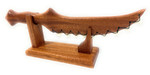 Koa Lei O Mano on Stand 16 inch - Hawaiian Artifact Replica | #koak04