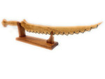 Ash Tree Knife on Stand 29 inch - Hawaiian Artifact Replica | #koak07