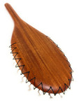 Authentic Hawaiian Koa Lei O Mano 19 inch Large Tiger Shark Teeth - Decorative | #koa15957