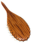 Flamy Hawaiian Koa Lei O Mano 19 inch Large Tiger Shark Teeth - Decorative | #koa15958