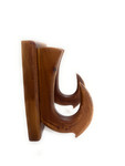 Wooden Wall Mount 1.5 inch For Outrigger Canoe Paddle - Vertical Mounting | #koa315