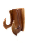 Wooden Wall Mount 1.5 inch For Outrigger Canoe Paddle - Vertical Mounting | #koa315
