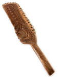 Fijian Tiki Paddle Club 24 in with 19 Fossilized Shark Teeth | #bla604860st1