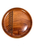 Trophy Mahogany Wooden Plate 10" - Tribal Custom Etching | #ps01td