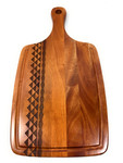 Premium Mahogany Cutting Board 17 in X 9 in X 1 Custom Etching | #cin30