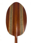 Hokulea Koa Canoe Paddle Inlay 60 inch with Etching Steersman - Made in Hawaii | #koam015tr1