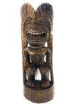 Vintage Finish Traditional Kuka Ilimoku Tiki 33 inch - Hawaii Museum | #yuy380280b2