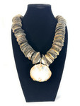 Authentic Opii Shell Necklace 17 in w/ Large Opii - Made in Hawaii | #pn005