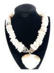 Authentic Puka Shell Necklace 17 in w/ Large Opii - Made in Hawaii | #pn007