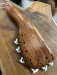 Hawaiian Koa Lei O Mano 15 inch Large Tiger Shark Teeth - Decorative | #koacust004