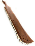 Sovereign Premium Curly Koa Pahoa Lei O Mano 35 inch 31 Large Tiger Shark Teeth | #koacust011