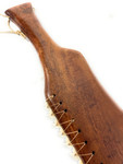 Sovereign Premium Curly Koa Pahoa Lei O Mano 35 inch 31 Large Tiger Shark Teeth | #koacust011