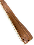 Premium AAA Curly Koa Pahoa Lei O Mano 31 inch 23 Large Tiger Shark Teeth | #koacust012