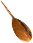 Select Koa Paddle 36 inch Steersman with Etched Tribal #3 | #KOAM036TR03b