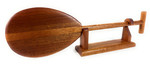 Trophy Koa paddle 24 inch T-handle with custom stand | #koa888st24j