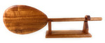 Blonde Trophy Koa paddle 24 inch with custom stand| #koa888st24n