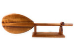 Wavy Koa paddle 24 inch with custom stand| #koa888st24p