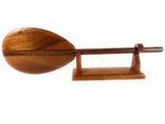 Koa paddle 24 inch curvy lines with custom stand | #koa888st24r