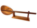 Koa paddle 24 inch curvy lines with custom stand | #koa888st24r