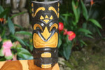 Happy Tiki Mask 12" - Hand Carved Smiley Tiki | #dpt513830