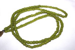Tassel Necklace Green Glass Beads Buddha Silver Tone Jewelry | #cik3606g
