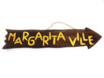 Margaritaville Arrow Driftwood Sign 20" - Tropical Decor | #dpt528850