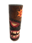 Tiki Totem 5" w/ Sunny Hawaii - Hand Carved & Painted | #dpt535812c
