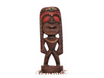 Lucky Tiki 12" - Hand Carved - Hawaiian Tiki Decor