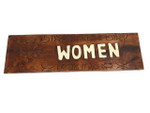 Women Bathroom Sign 24" w/ Plumeria Flowers - Restaurant | #dpt503460