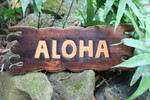 Aloha Driftwood Sign 20" - Distress Island Style Decor | #bds1201450