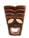 Laughing Tiki Mask 20" - Wall Plaque Hand Carved | #Dpt514750