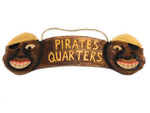 Pirate's Quarters Sign 24" - Pirate Decor - Hand Carved | #dpt526360