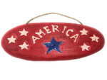 America Patriotic Sign 20" Wooden - Texas Decor Accent | #dpt530450