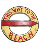 This Way To The Beach Sign 16 inch - Cottage Coastal Decor | #bds1207640