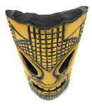 Tropical Tiki Mask 12" - Burnt Finish - Faux Bamboo | #dpt53630