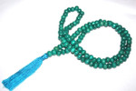Tassel Necklace Buddha Green Wooden Beads Jewelry | #cik3601g