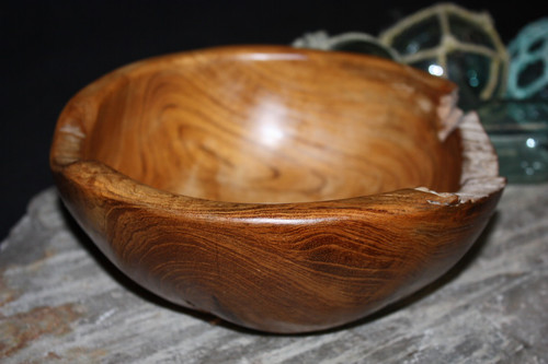 Wooden Bowl 8" Teak Root - Rustic Table-ware | #HWA66