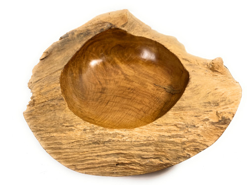 Rustic Teak Wooden Bowl 15"X16"X4" Teak Root | #HWA209