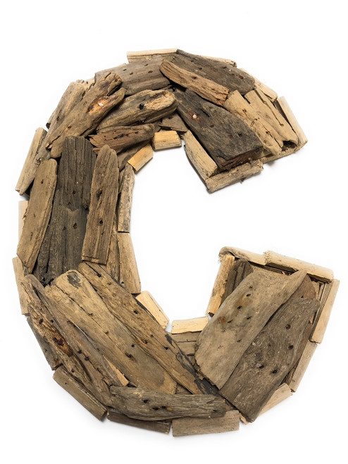 decorative wooden letter c