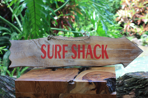 Surf Shack Driftwood Sign 20" - Tiki Bar Decor | #snd2505750