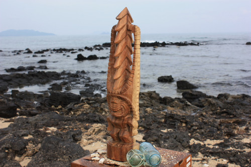 Tiki Kona Style Akua Kai 20" - Natural Hawaii Museum Replica | #yda1102750n