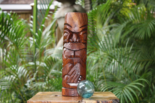 Kailua Tiki Totem 12" Stained - Tropical Decor | #Yda1100930b