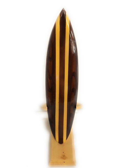 Classic Surfboard Brown w/ Vertical Stand 12" - Trophy | #wai350130b