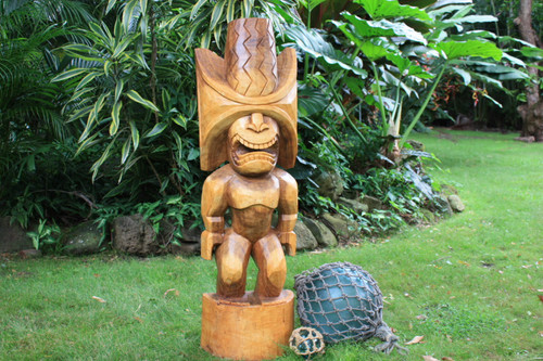 Ku Kona-Style Tiki 48" - Traditional Hawaii Museum Replica | #yda11030120n